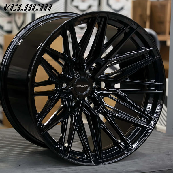 Jantes forgées VLC monobloc noir satiné teinté, 20 à 24 pouces pour Dodge Ram 1500