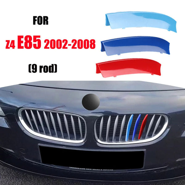 Bandes de garniture de calandre avant, 3 pièces, pour BMW série 1 2 3 4 5 6 7 8 X1 X2 X3 X4 X5 X6 X7 Z4 E46 E90 F30 E60 E81 F