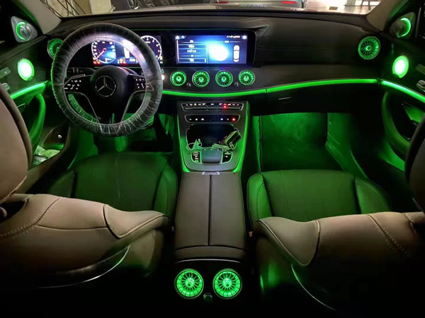 VENDA Turbine Air Outlet Vents avec Ambient Lighting pour Mercedes-Benz CLS (W205) AMG GT (C257)-1 Year Warranty-2018-2019 / 