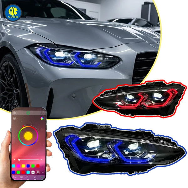 Phares avant LED RGB YU GUANG – BMW M3/M4 Série 4 G82/G22, 2020-2023 (restylage LCI)