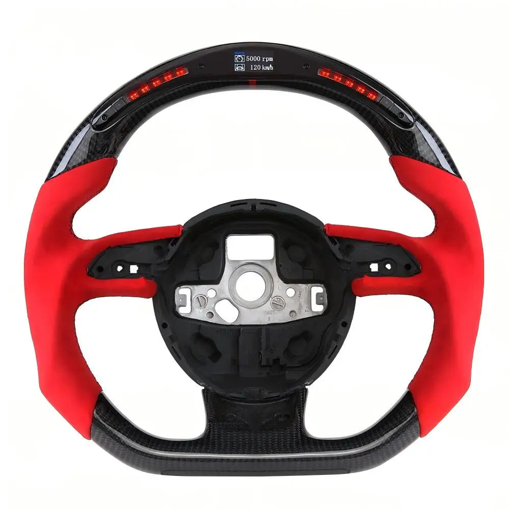 Volant sport Audi RS en carbone, cuir et Alcantara avec écran LED intelligent, pour Audi RS3, RS4 et RS5