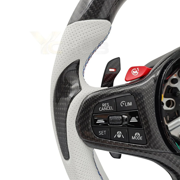 Volant carbone chauffant à vibration et écran LED pour BMW X3M, X5M et Série M