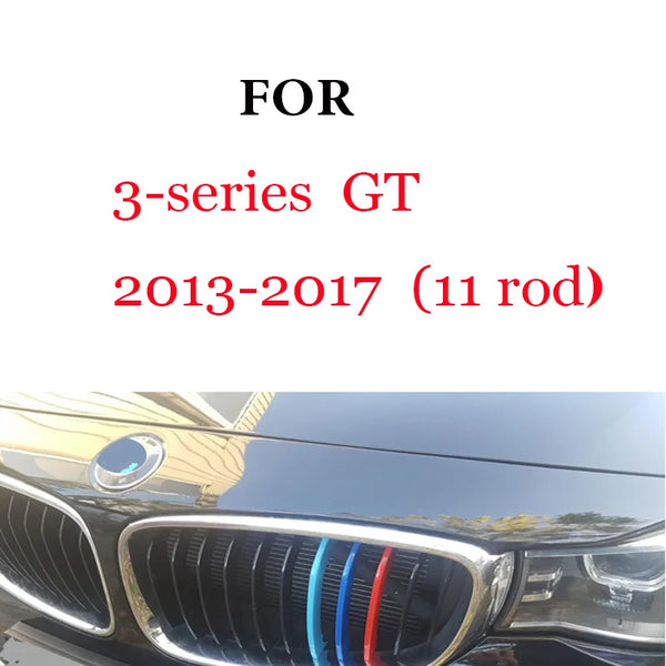 Bandes de garniture de calandre avant, 3 pièces, pour BMW série 1 2 3 4 5 6 7 8 X1 X2 X3 X4 X5 X6 X7 Z4 E46 E90 F30 E60 E81 F
