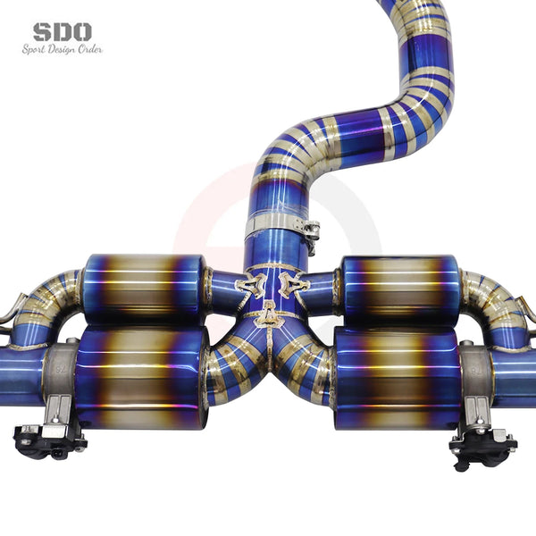 Ligne catback titane à valve Audi RS3 8V/8Y 2.5T, 2017–2025 — vue 4