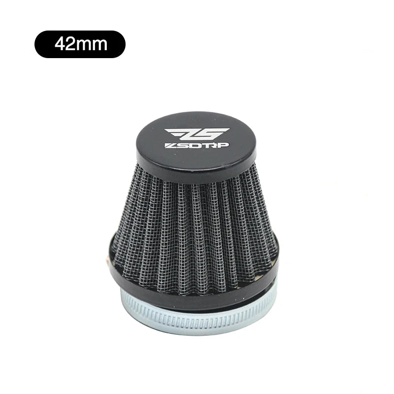 ZSDTRP Universel Moto Carburetor Clamp-On Filtre à Air 35mm 38mm 42mm 45mm 50mm 55mm 58mm Inlet Tapered Cleaner – Admission &
