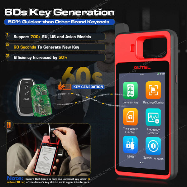 Autel MaxiIM KM100 kit IKYCL004AL Chrysler Key KM100X automobile IKEY X programmation Altar OBD2 scanner outil de diagnostic 
