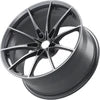 Jantes forgées concaves sur mesure bleu foncé à 5 branches doubles, 16 à 18 pouces, 5x114,3 et 5x100
