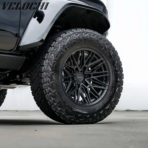 Jantes forgées VLC monobloc noir satiné teinté, 20 à 24 pouces pour Dodge Ram 1500