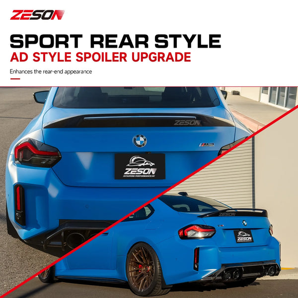 Becquet arrière carbone style AD pour BMW M2 G87 — vue 6