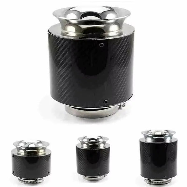 Filtre à air sport universel 76 mm avec cache carbone — vue 6