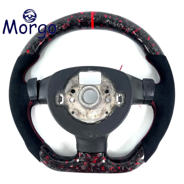 Volant carbone forgé cuir avec écran LED pour Volkswagen Golf 5 GTI