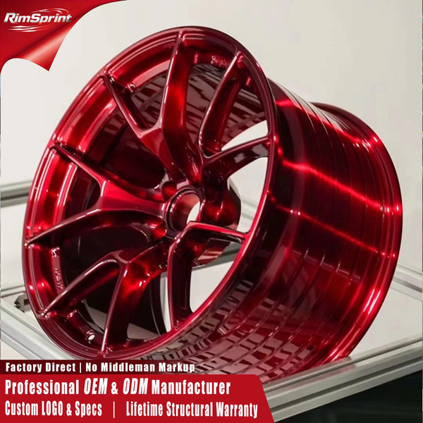 Jantes Forgées VS5RS Rouge 15-22 pouces – Entraxe 5x112/5x120 – Volkswagen, Golf, BMW