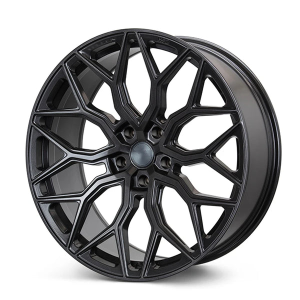 Jantes forgées HF-2 monobloc noir usiné, 18 pouces 5x4,5
