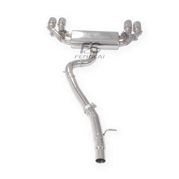 Ligne d’échappement à valves inox Golf 7 R et 7.5 R 2.0T