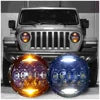Phares LED 7 pouces Angel Eyes RGB pilotables par application Loyo – Jeep Wrangler à partir de 2014