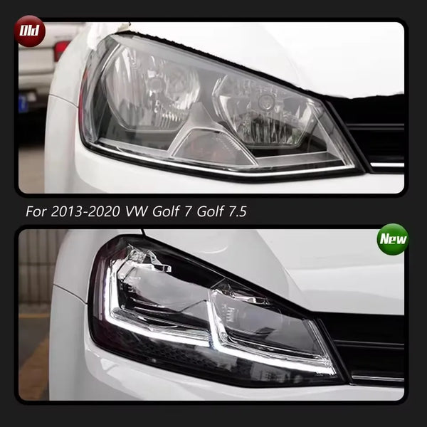 Phares LED DRL avec clignotant dynamique – Volkswagen Golf 7 Mk7, 2013-2017