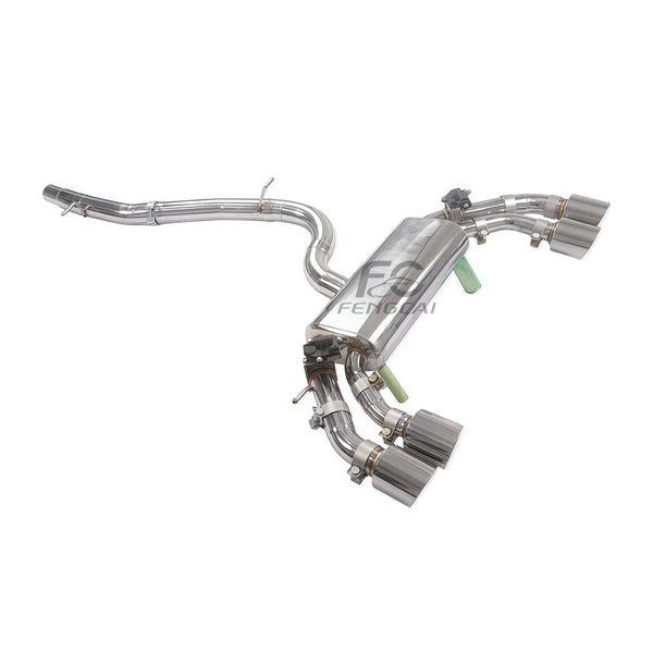 Ligne d’échappement à valves inox Golf 7 R et 7.5 R 2.0T
