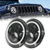 Phares LED 7 pouces Angel Eyes RGB pilotables par application Loyo – Jeep Wrangler à partir de 2014