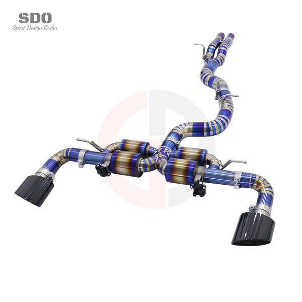Ligne catback titane à valve Audi RS3 8V/8Y 2.5T, 2017–2025 — vue 3