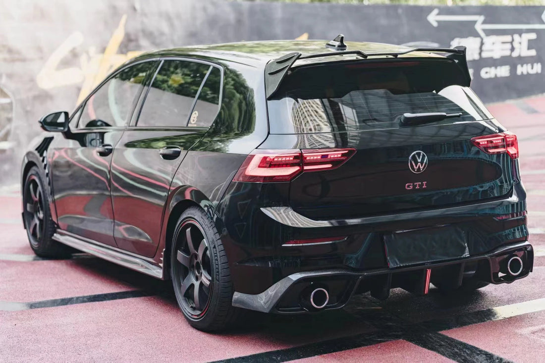 Kit extérieur en fibre de carbone pour Volkswagen Golf 8 GTI berline compacte, 2021–2022