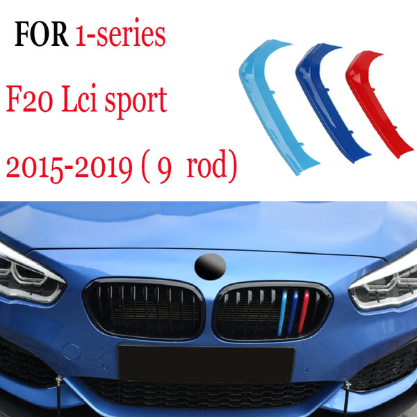 Bandes de garniture de calandre avant, 3 pièces, pour BMW série 1 2 3 4 5 6 7 8 X1 X2 X3 X4 X5 X6 X7 Z4 E46 E90 F30 E60 E81 F