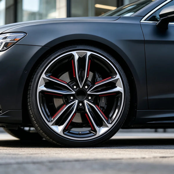 New 17 18 Inch Aluminium Alloy Five Spoke Wheels Black Silver 5x114.3 5x112 5x120 ET35 Wholesale