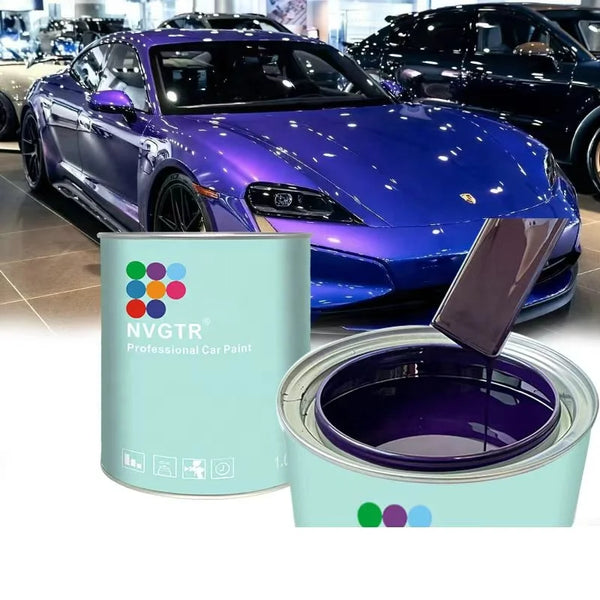 Peinture automobile nacrée violet bleu 1K — vue 1