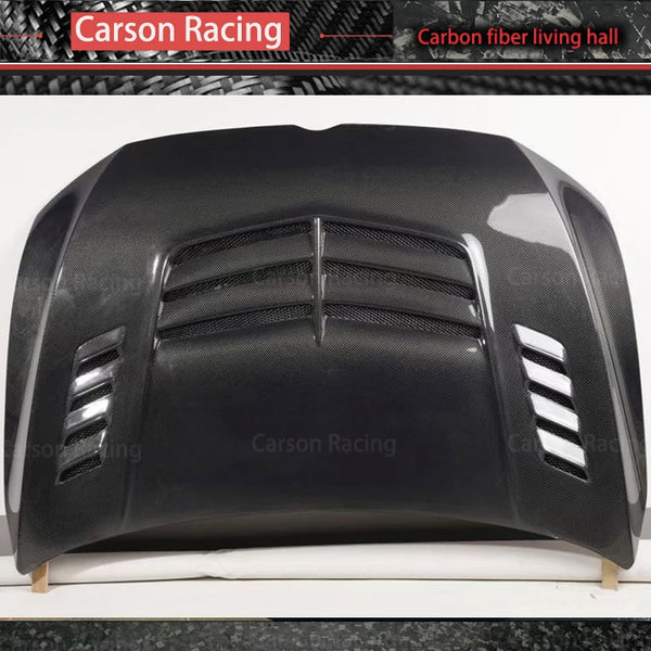 Capot carbone style V Volkswagen Golf 8 GTI/R, 2020–2024 — vue 5
