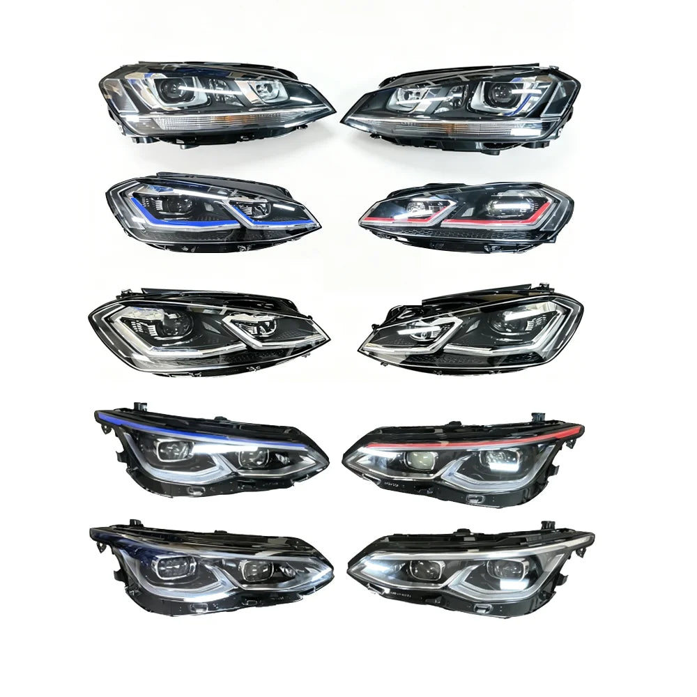 Phares LED haut de gamme WGYAP, remplacement halogène – Volkswagen Golf Mk7/Mk8, 7.5 GTE/GTI, R-Line