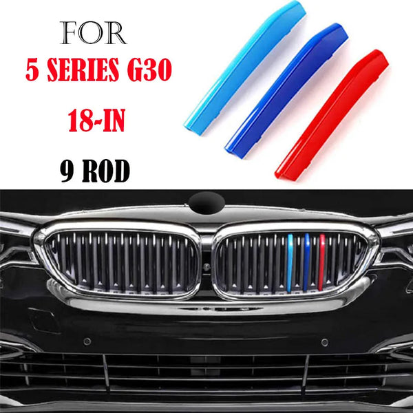 Bandes de garniture de calandre avant, 3 pièces, pour BMW série 1 2 3 4 5 6 7 8 X1 X2 X3 X4 X5 X6 X7 Z4 E46 E90 F30 E60 E81 F