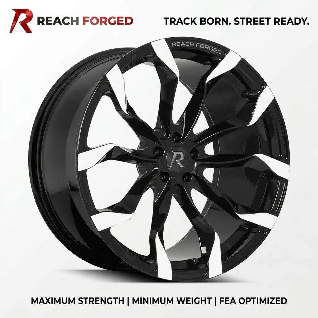 Jantes forgées monobloc noir et argent, 20 pouces 5x112 pour Mercedes Classe CLS