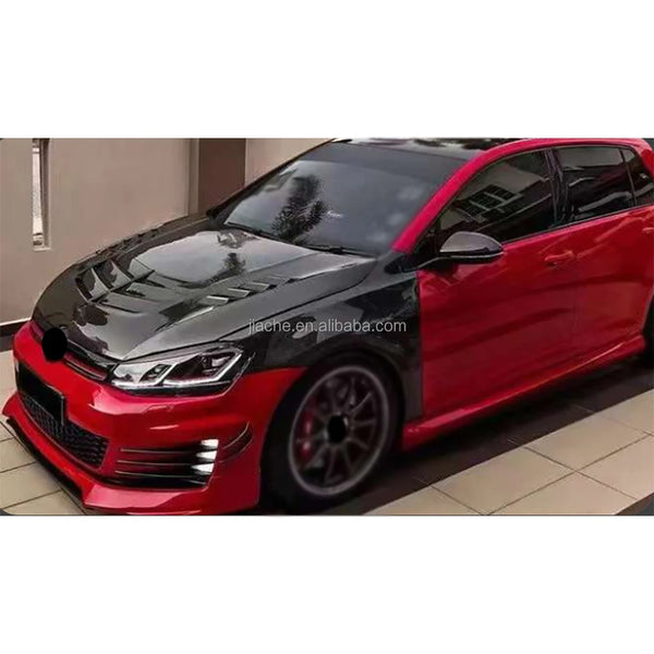 Grille de capot carbone Volkswagen Golf 7/7.5 2014-2021 — vue 3