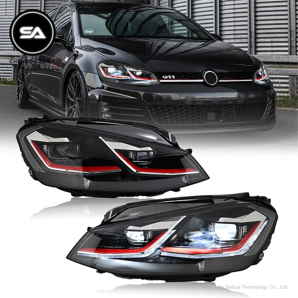 Phares LED 12V 50W, conversion look Golf 7.5, plug & play – Volkswagen Golf 7 GTI