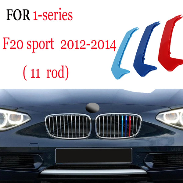 Bandes de garniture de calandre avant, 3 pièces, pour BMW série 1 2 3 4 5 6 7 8 X1 X2 X3 X4 X5 X6 X7 Z4 E46 E90 F30 E60 E81 F