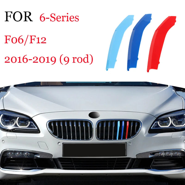 Bandes de garniture de calandre avant, 3 pièces, pour BMW série 1 2 3 4 5 6 7 8 X1 X2 X3 X4 X5 X6 X7 Z4 E46 E90 F30 E60 E81 F