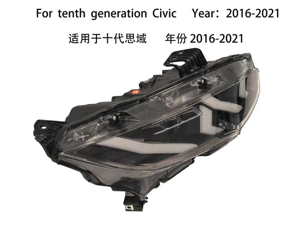 Phares LED arc-en-ciel à défilement, pilotables par application – Honda Civic 10e génération 2016-2021