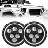 Phares LED 7 pouces Angel Eyes RGB pilotables par application Loyo – Jeep Wrangler à partir de 2014