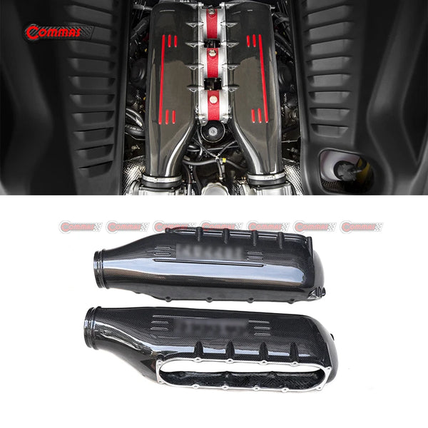 Cache admission carbone sec style OEM Ferrari 458 — vue 4