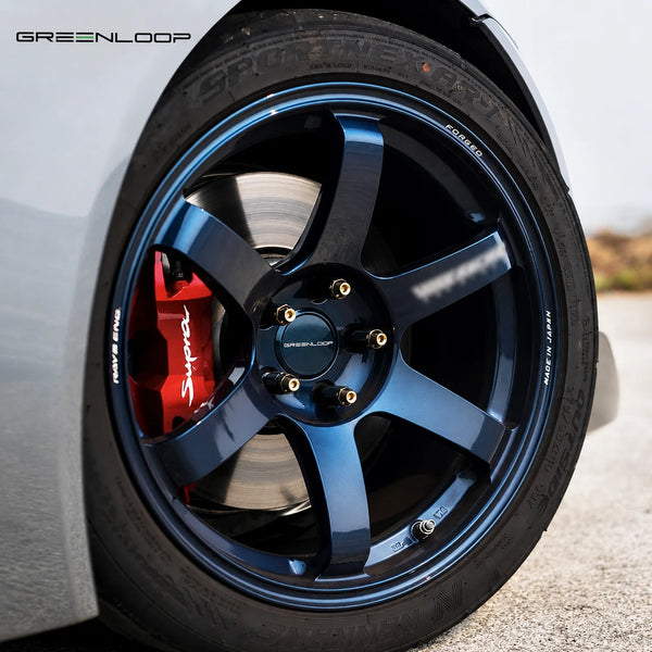 Jantes forgées GREENLOOP style TE37 noir mat, 5x114,3, 18 à 22 pouces pour GT-R