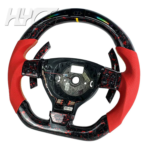 Volant carbone cuir personnalisé pour Volkswagen Golf 5, GTI et Passat