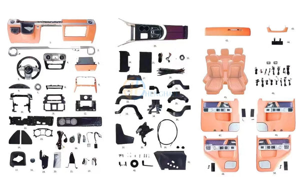 Kit intérieur style Brabus Mercedes Classe G W463 vers W464 — vue 5
