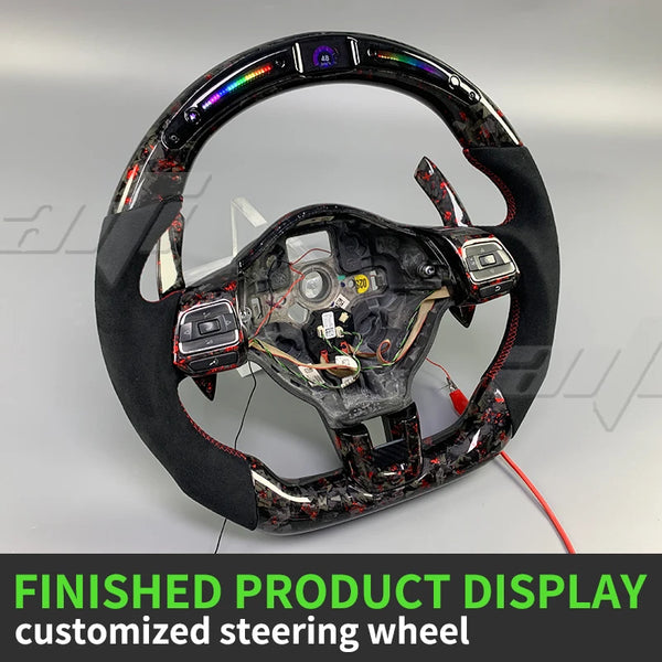 Volant Fibre de Carbone LED – Volkswagen, Golf, Polo – Version 2
