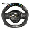 Volant en fibre de carbone avec affichage LED pour Peugeot 208, 308, 408, 508, 2008, 3008, 4008 et 5008 SW GT 2017-2026