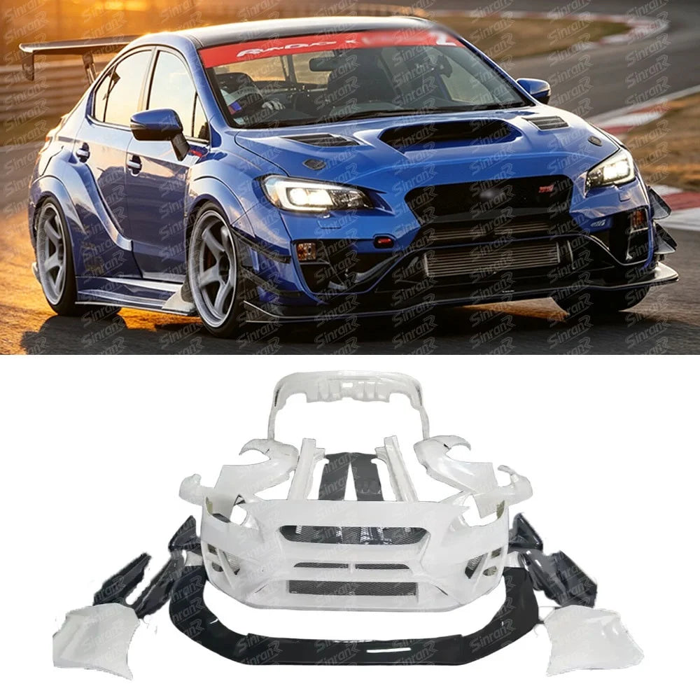 Kit carrosserie complet Widebody en carbone ou fibre de verre pour Subaru Impreza VA WRX S4 et WRX STI 2015-2021