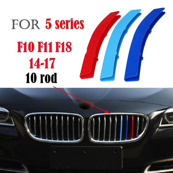 Bandes de garniture de calandre avant, 3 pièces, pour BMW série 1 2 3 4 5 6 7 8 X1 X2 X3 X4 X5 X6 X7 Z4 E46 E90 F30 E60 E81 F