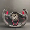 Volant carbone forgé rouge LED pour Volkswagen Golf 5/6/7 R, GTI et Polo