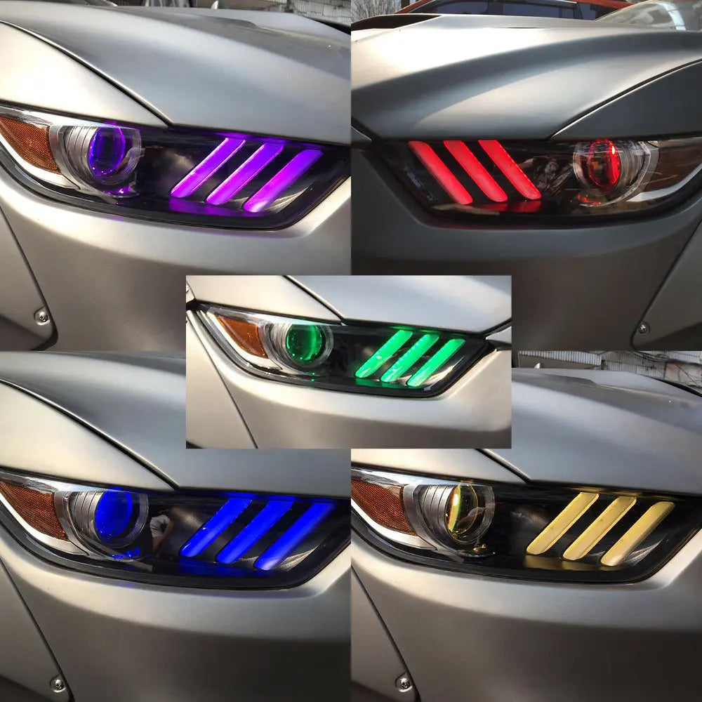 Feux de Jour LED RGB Multicolore Demon Eye – Ford Mustang 2015-2017