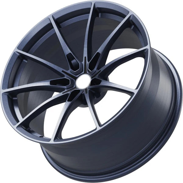 Jantes forgées concaves sur mesure bleu foncé à 5 branches doubles, 16 à 18 pouces, 5x114,3 et 5x100