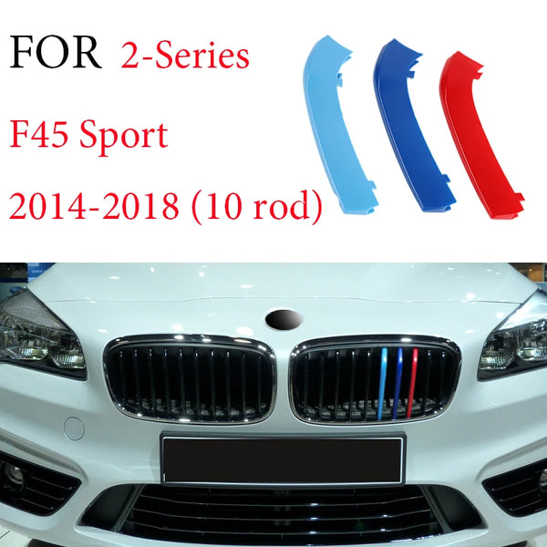 Bandes de garniture de calandre avant, 3 pièces, pour BMW série 1 2 3 4 5 6 7 8 X1 X2 X3 X4 X5 X6 X7 Z4 E46 E90 F30 E60 E81 F