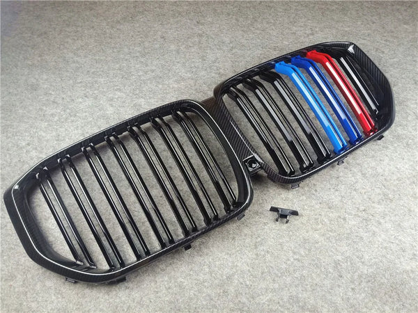 M Document-calandre en carbone pour BMW, F20, F22, E46, E90, E92, F30, F34, F32, G30, E60, F10, E84, F48 Bery Tage, X5, X6, F
